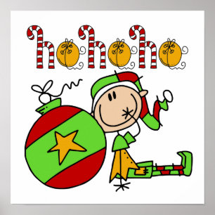 Poster Ho Ho Ho Holiday Elfe