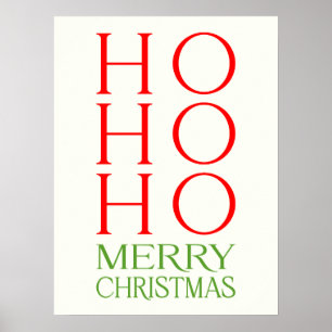 Poster Ho Ho Ho Joyeux Noël
