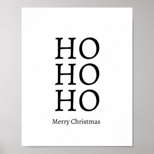 Poster HO HO Joyeux Noël