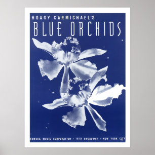 Poster Hoagy Carmichael's "Blue Orchids"