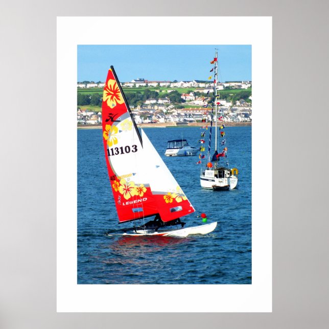 Poster Hobie cat, Jersey (Devant)