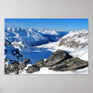 Poster Hochgurgl Obergurgl Tyrol Alpes Autriche Ph