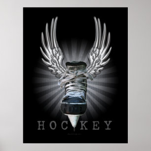 Poster Hockey ailé