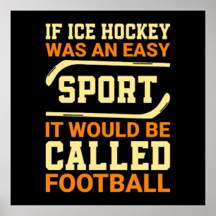 Poster Hockey contre football