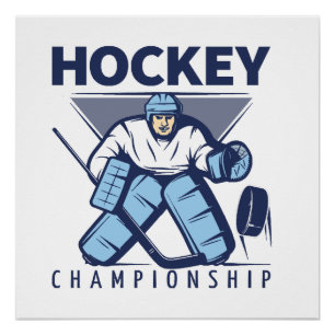 Poster Hockey drôle