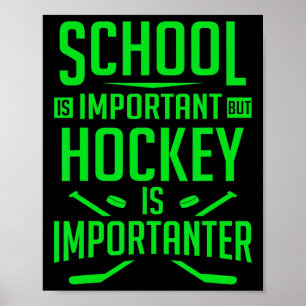 Poster Hockey pour garçons 8-12 ans joueur de hockey sur