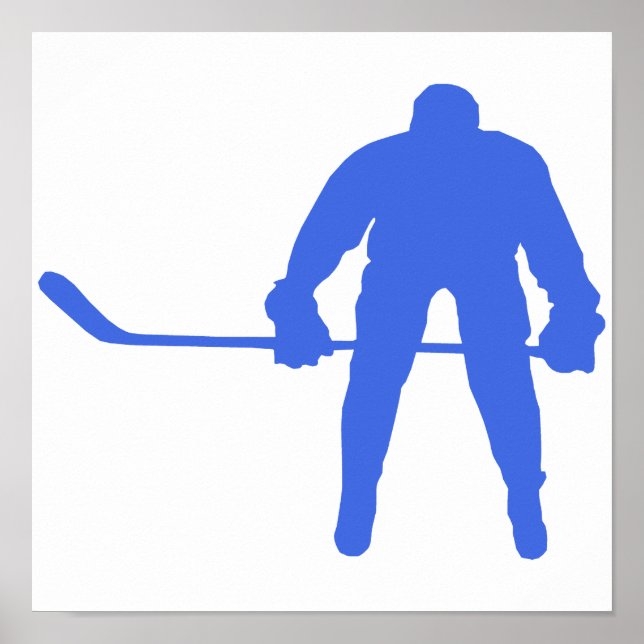Poster Hockey Royal Blue (Devant)