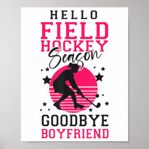 Poster Hockey sur gazon Bonjour Saison de hockey sur gazo