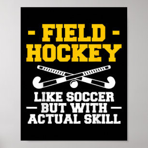Poster Hockey sur gazon comme le football mais avec une v