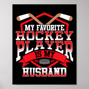 Poster Hockey sur glace Mon joueur de hockey préféré Husn