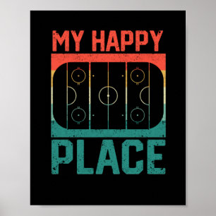 Poster Hockey sur glace patinoire patinoire hiver