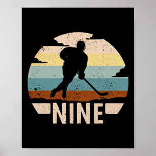Poster Hockey sur glace pour 9e anniversaire Garçons 9 an