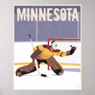 Poster Hockey sur Minnesota