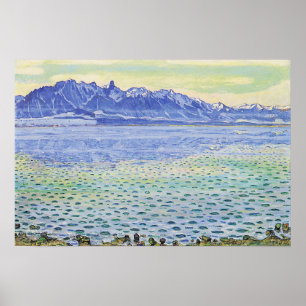 Poster Hodler - Chaîne du Stockhorn de Thoune 1904