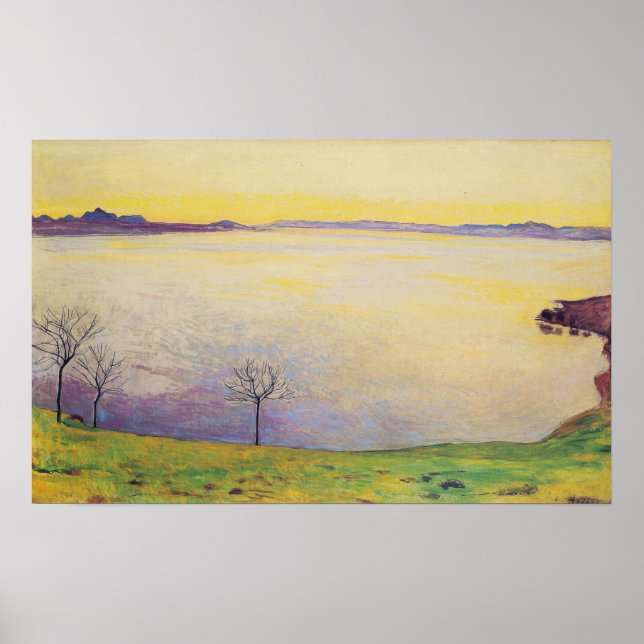 Poster Hodler - Lac Léman De Chexbres 1911 (Devant)