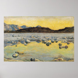 Poster Hodler - Maggiadelta avant le lever du soleil 1893