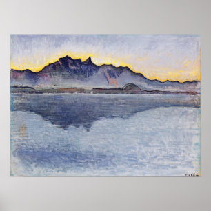 Poster Hodler - Thun Stockhorn Kette Soirée 1912