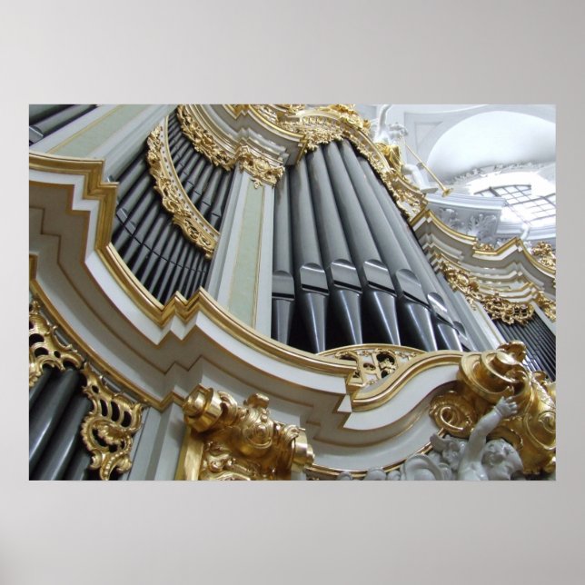 Poster Hofkirche Allemagne Pipe Orgue (Devant)