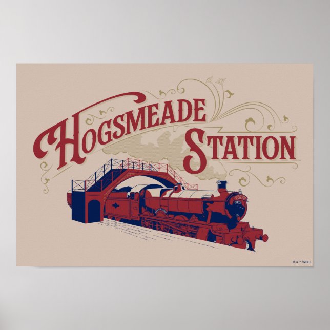 Poster HOGSMEADE Station Vintage Graphisme (Devant)