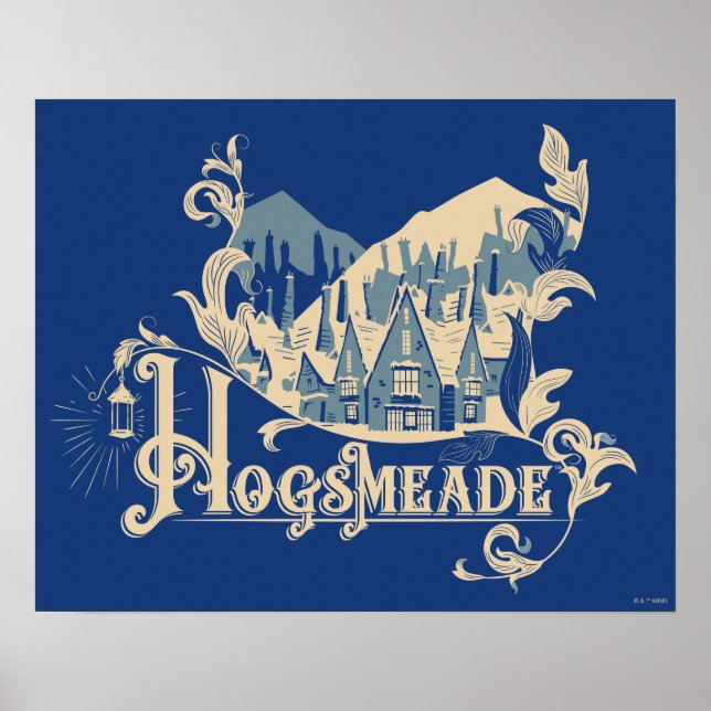 Poster HOGSMEADE™ Vintage Village Graphique (Devant)