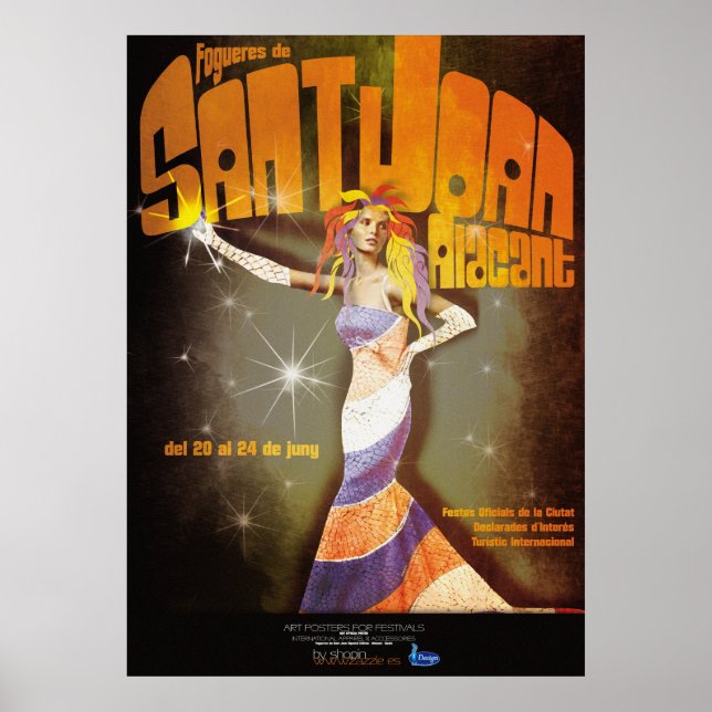 Poster Hogueras de San Juan Alicante (Devant)
