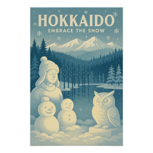 Poster Hokkaido - Wonderland d'hiver