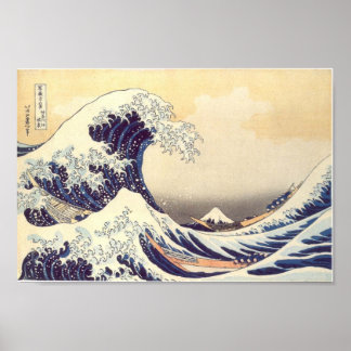 Poster Hokusai "La vague"