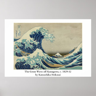 Poster Hokusai's