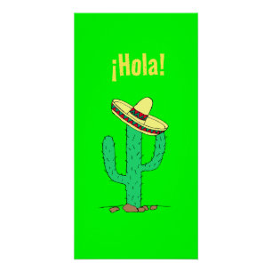 Poster ¡Hola ! Mexique Art espagnol salutations