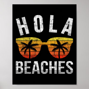 Poster Hola Plages Débardeur Funny Beach Vacances Shirt S