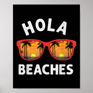 Poster Hola Sungles Beaches Island Sunset Beach Travel Va