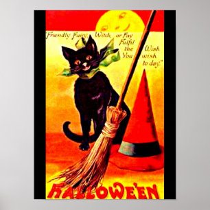 Poster-Holiday Art-Vintag Halloween 17 Poster