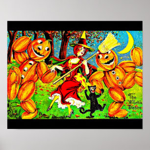 Poster-Holiday Art-Vintag Halloween 1 Poster