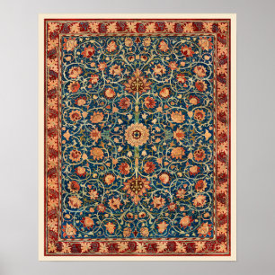Poster Holland Park par William Morris, Art de tapis vint