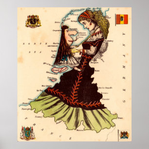 Poster Hollande et Belgique