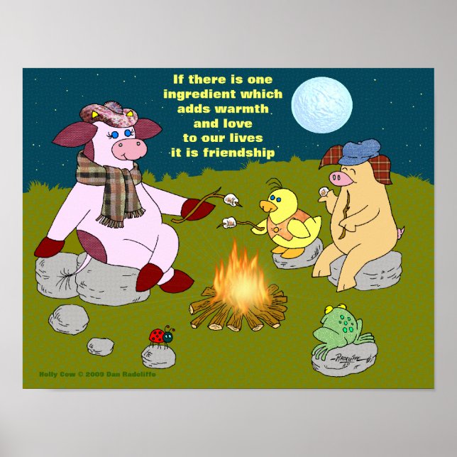 Poster Holly Cow, "Friendship Fire" (Devant)