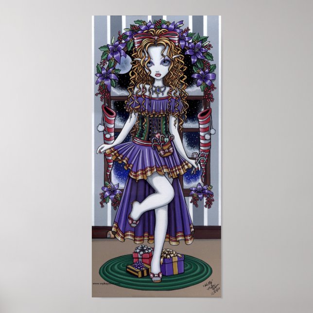 Poster "Holly" de la fête de Noël (Devant)