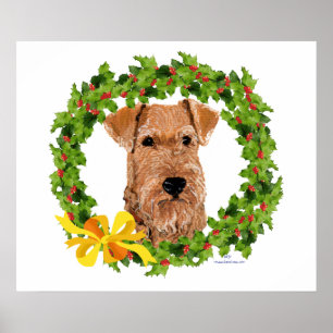 Poster Holly Wreath