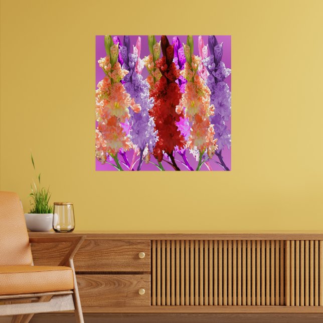 Poster Hollyhock Elegance, (Salon 2)
