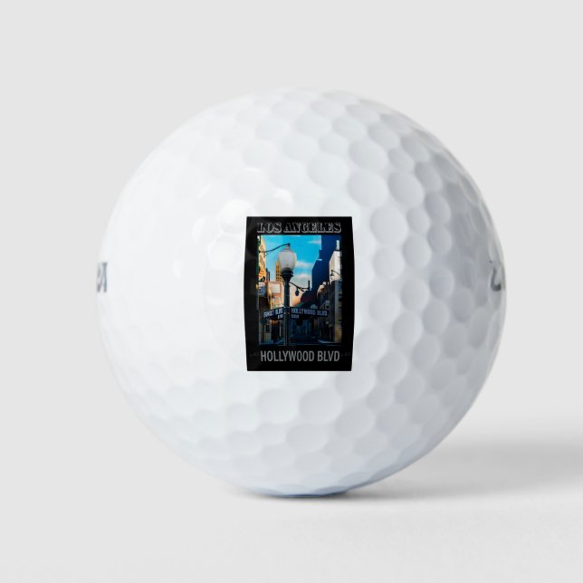 Poster Hollywood Blvd. Golfball (Vorderseite)