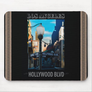 Poster Hollywood Blvd. Maus Pad Mousepad