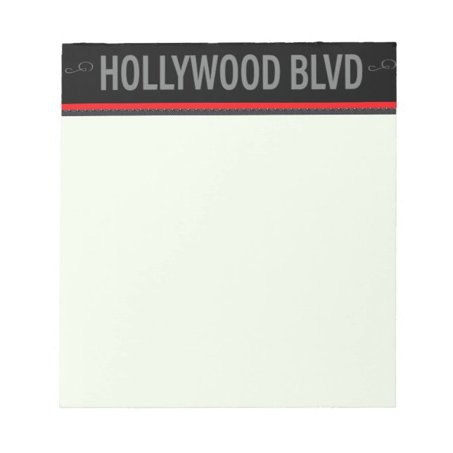 Poster Hollywood Blvd. Notizblock (Vorderseite)