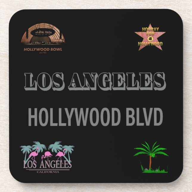 Poster Hollywood Blvd. Untersetzer (Vorderseite)