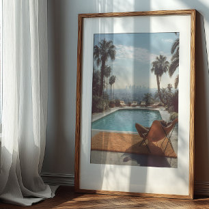 Poster Hollywood Hills Hideaway : Un rêve Vintage au bord