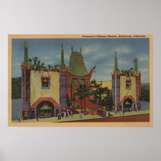 Poster Hollywood, le théâtre chinois de CAGrauman (Devant)