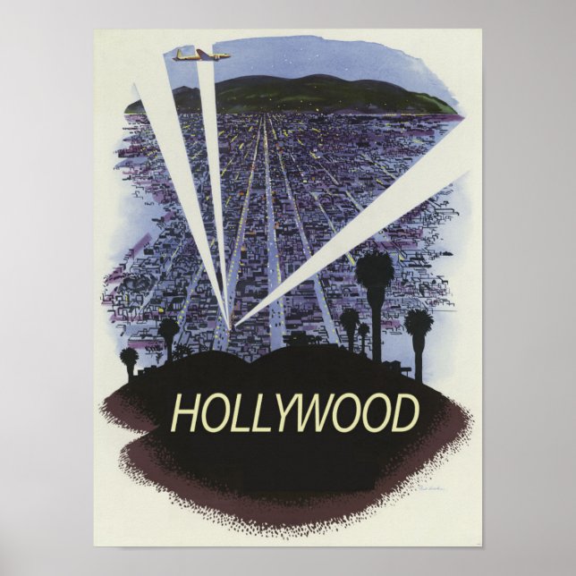 Poster Hollywood vintage (Devant)