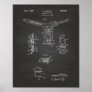 Poster Holster For A Gun 1960 Patent Art - Blueprint