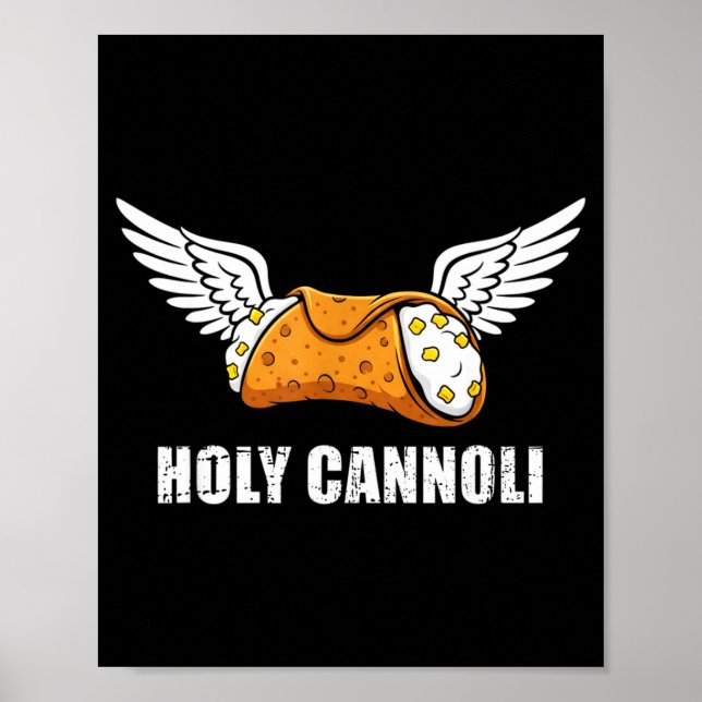 Poster Holy Cannoli Tri-blend Funny Quote  (Devant)