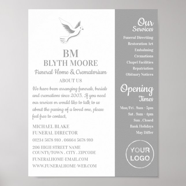 Poster Holy Dove, Funeral Home, Directeurs (Devant)