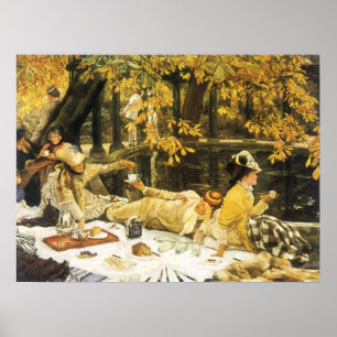 Poster Holyday, le pique-nique de James Tissot, Art Victo